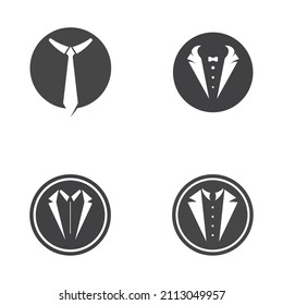 Tuxedo icon and logo for menswear , design template