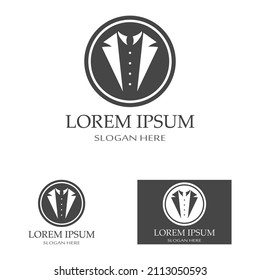 Tuxedo icon and logo for menswear , design template