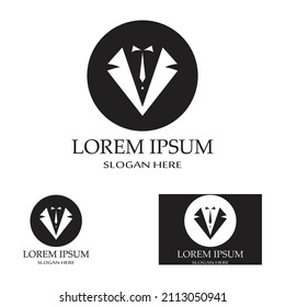 Tuxedo icon and logo for menswear , design template