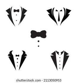 Tuxedo icon and logo for menswear , design template