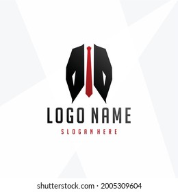 TUXEDO ICON LOGO VECTOR DESIGN, logo tie boss elegant black icon, for hackers, programmers.