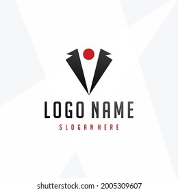 TUXEDO ICON LOGO VECTOR DISEÑN, logotipo ligar patrón elegante icono negro, para hackers, programadores.