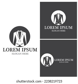 Icono de Tuxedo y plantilla de vector de símbolo