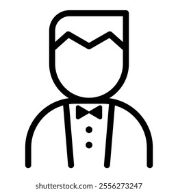 Tuxedo icon vector illustration graphic design