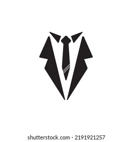 Tuxedo icon vector illustration simple logo design