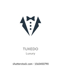 Tuxedo icon vector. Trendy flat tuxedo icon from luxury collection isolated on white background. Vector illustration can be used for web and mobile graphic design, logo, eps10