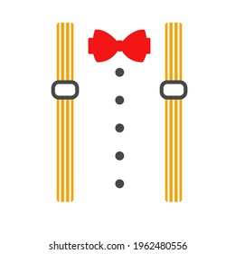 Tuxedo Icon. Wedding suits with bow tie and with necktie. isolate on white background.