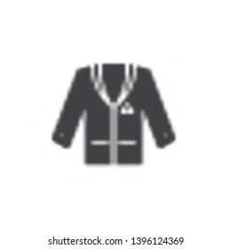 Tuxedo jacket vector icon. filled flat sign for mobile concept and web design. Wedding suit glyph icon. Symbol, logo illustration. Pixel perfect vector graphics