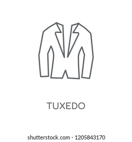 Tuxedo linear icon. Tuxedo concept stroke symbol design. Thin graphic elements vector illustration, outline pattern on a white background, eps 10.
