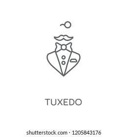 Tuxedo linear icon. Tuxedo concept stroke symbol design. Thin graphic elements vector illustration, outline pattern on a white background, eps 10.