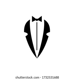 Tuxedo Logo Design Silhouette Vektor