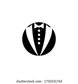 Tuxedo Logo Design Silhouette Vektor