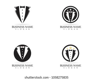 Tuxedo logo design template