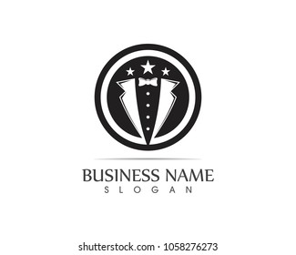 Tuxedo logo design template