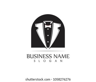 Tuxedo logo design template