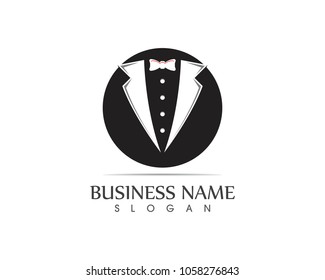 Tuxedo logo design template