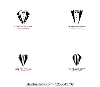 Tuxedo logo design template