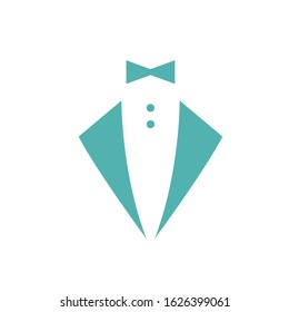 tuxedo logo design vector template