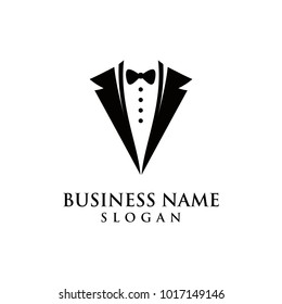 Tuxedo logo graphic modern shape symbol vector