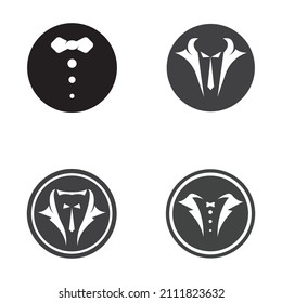 Tuxedo logo icon vector design template
