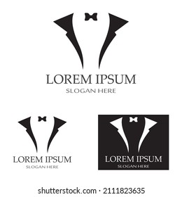 Tuxedo logo icon vector design template