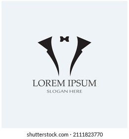 Plantilla de diseño vectorial del icono del logotipo de Tuxedo
