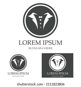Tuxedo logo icon vector design template