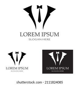 Tuxedo logo icon vector design template