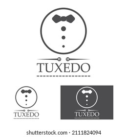 Tuxedo logo icon vector design template