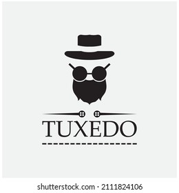 Tuxedo logo icon vector design template