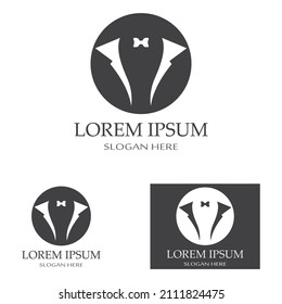 Tuxedo logo icon vector design template