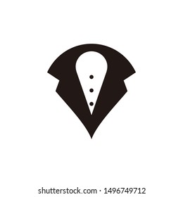 tuxedo logo icon vector isolated