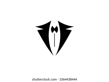 Tuxedo logo template vector icon illustration design