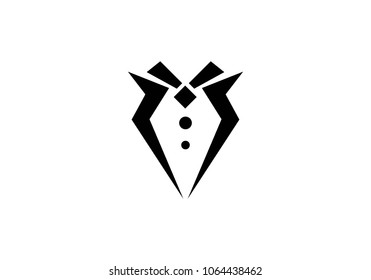 Tuxedo logo template vector icon illustration design