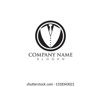 Tuxedo logo template vector icon illustration design