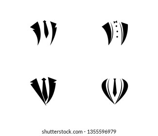 Tuxedo logo template vector icon illustration design 