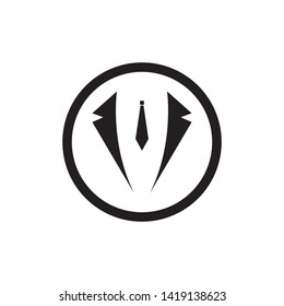 Tuxedo Logo template vector icon illustration design Vector