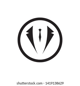 Tuxedo Logo template vector icon illustration design Vector