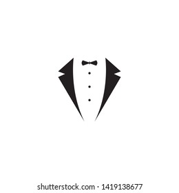 Tuxedo Logo template vector icon illustration design Vector