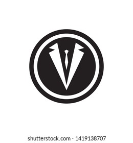 Tuxedo Logo template vector icon illustration design Vector