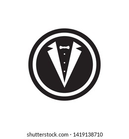 Tuxedo Logo template vector icon illustration design Vector