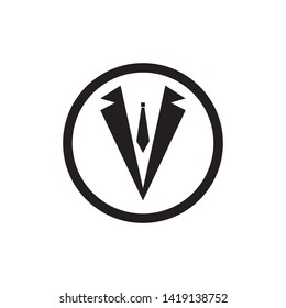 Tuxedo Logo template vector icon illustration design Vector