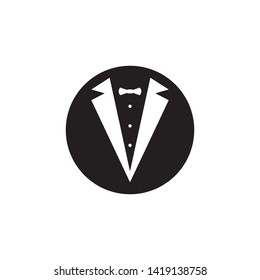 Tuxedo Logo template vector icon illustration design Vector