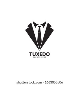 Tuxedo logo template vector icon illustration design 