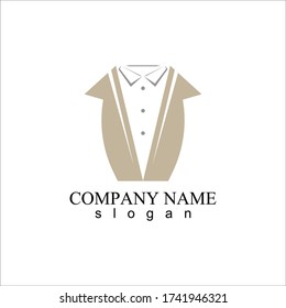 Vorlage für Tuxedo-Logo und Symbol für Vektor-Illustration