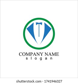 Tuxedo Logo template vector icon illustration design and symbol