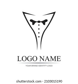 Tuxedo Logo template vector icon illustration design - Vector