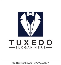 Diseño de ilustración de icono de vectores de la plantilla de logotipo de Tuxedo