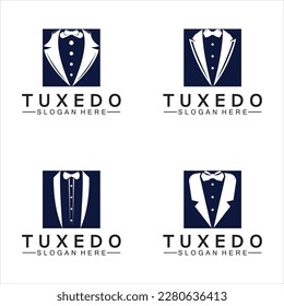 Tuxedo Logo template vector icon illustration design