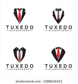 Tuxedo Logo template vector icon illustration design